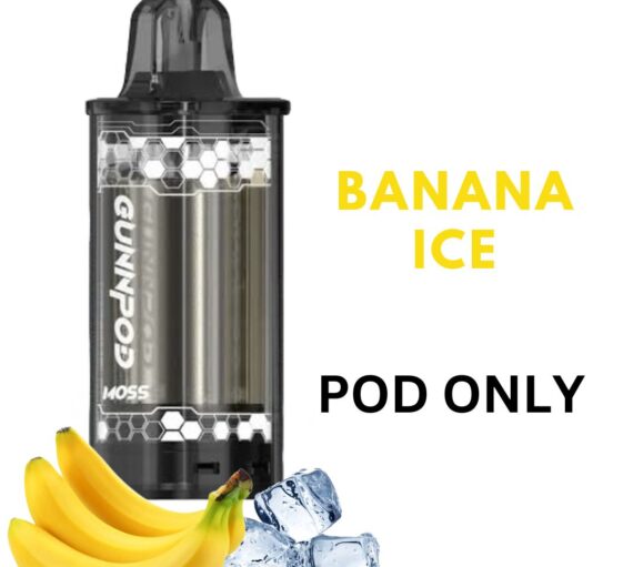 GUNNPOD MOSS POD – BANANA ICE – 8000 PUFFS
