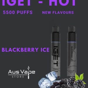 IGET HOT – BLACKBERRY ICE – 5500 PUFFS