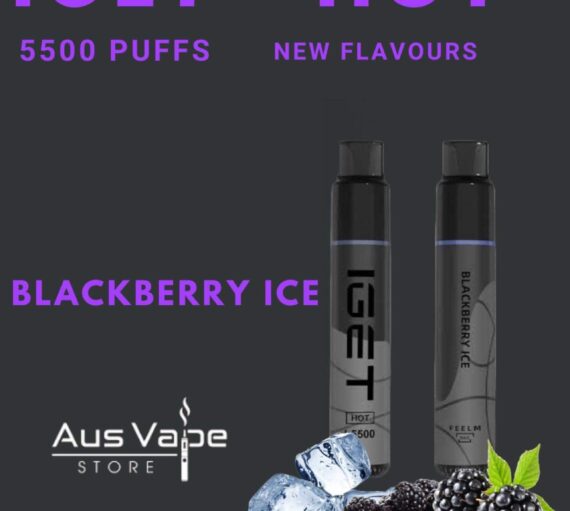 IGET HOT – BLACKBERRY ICE – 5500 PUFFS