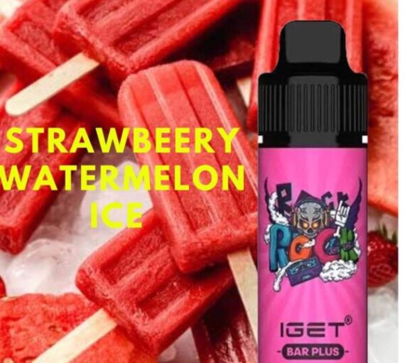 IGET BAR PLUS – STRAWBERRY WATERMELON ICE – 6000 PUFFS