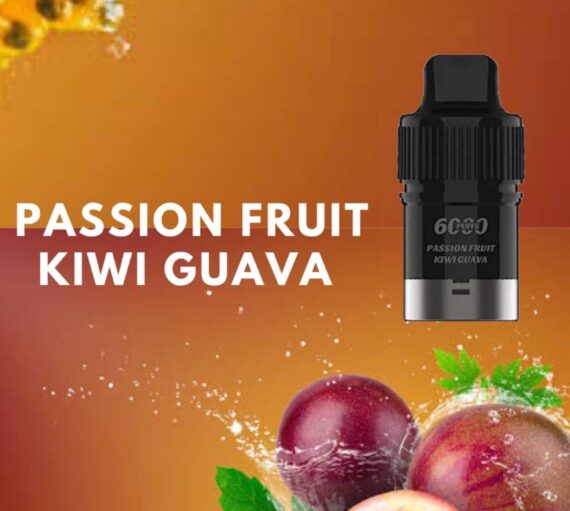IGET BAR PLUS POD ONLY – PASSION FRUIT KIWI GUAVA – 6000 PUFFS