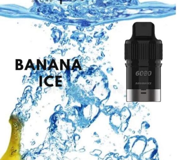 IGET BAR PLUS POD ONLY – BANANA ICE – 6000 PUFFS