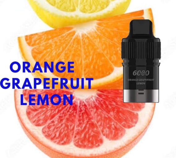 IGET BAR PLUS POD ONLY – ORANGE GRAPEFRUIT LEMON – 6000 PUFFS