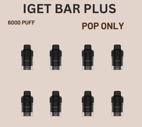 BULK 10 PCS – IGET BAR PLUS POD ONLY – 6000 PUFFS