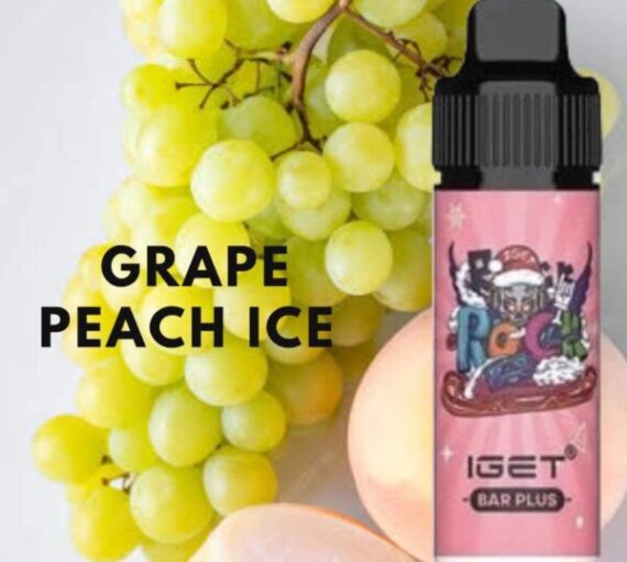 IGET BAR PLUS – GRAPE PEACH ICE – 6000 PUFFS