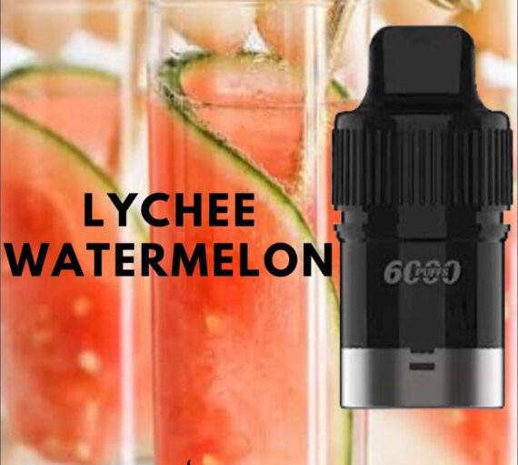 IGET BAR PLUS POD ONLY – LYCHEE WATERMELON – 6000 PUFFS