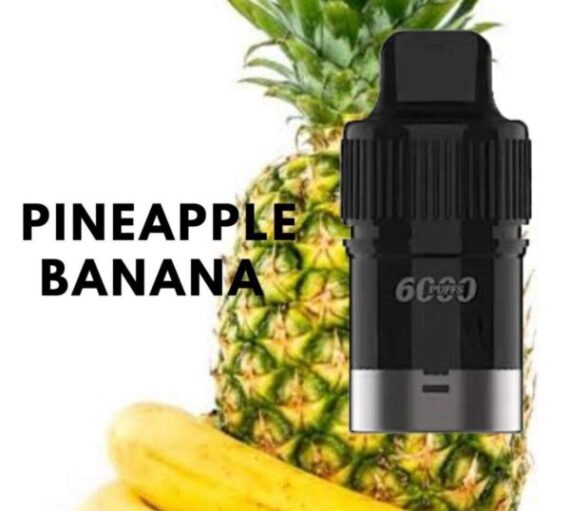 IGET BAR PLUS POD ONLY – PINEAPPLE BANANA – 6000 PUFFS