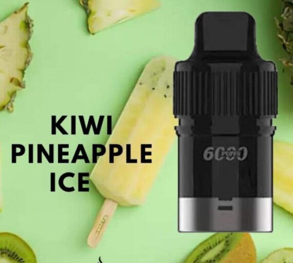 IGET BAR PLUS POD ONLY – KIWI PINEAPPLE ICE – 6000 PUFFS