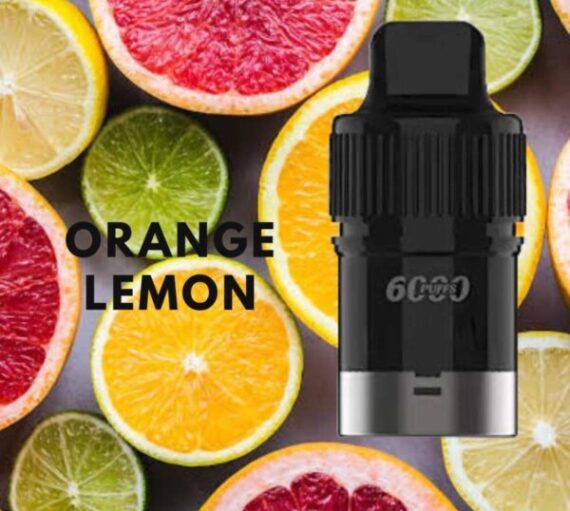 IGET BAR PLUS POD ONLY – ORANGE LEMON – 6000 PUFFS