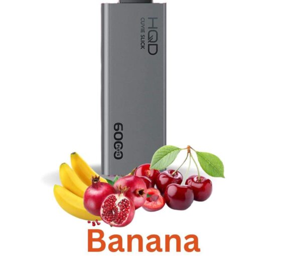 HQD CUVIE SLICK – BANANA POMEGRANATE CHERRY – 6000 PUFFS