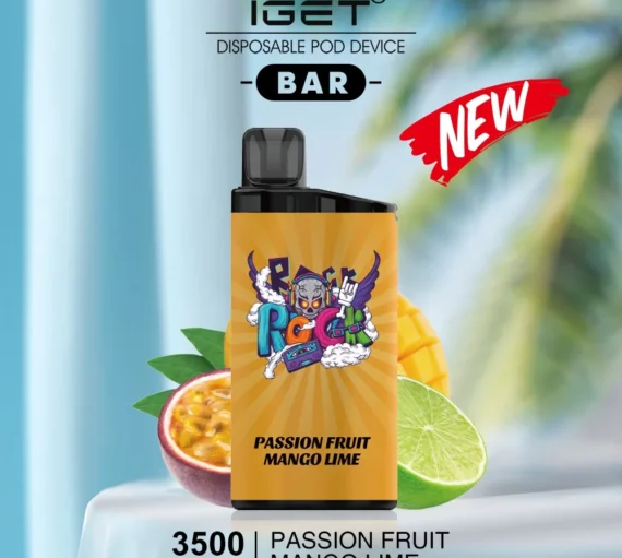IGET BAR – PASSION FRUIT MANGO LIME – 3500 PUFFS