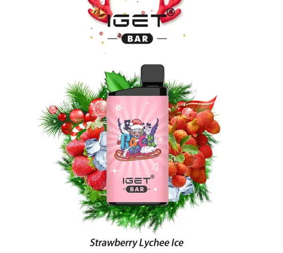 IGET BAR – STRAWBERRY LYCHEE ICE – 3500 PUFFS