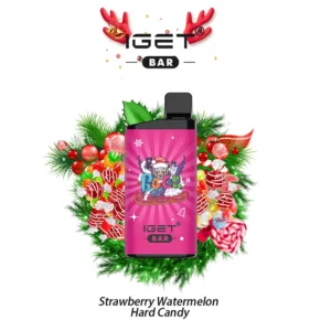 IGET BAR – STRAWBERRY WATERMELON HARD CANDY – 3500 PUFFS