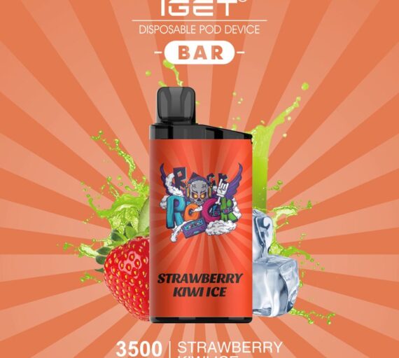 IGET BAR – STRAWBERRY KIWI ICE – 3500 PUFFS