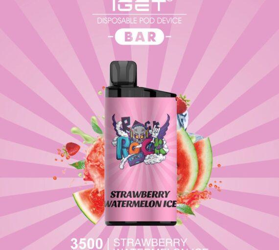 IGET BAR – STRAWBERRY WATERMELON ICE – 3500 PUFFS