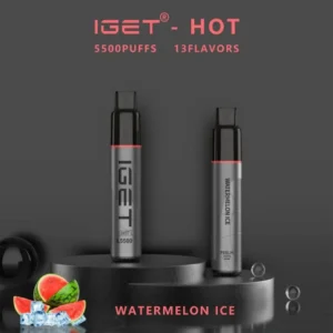 IGET HOT – WATERMELON ICE – 5500 PUFFS