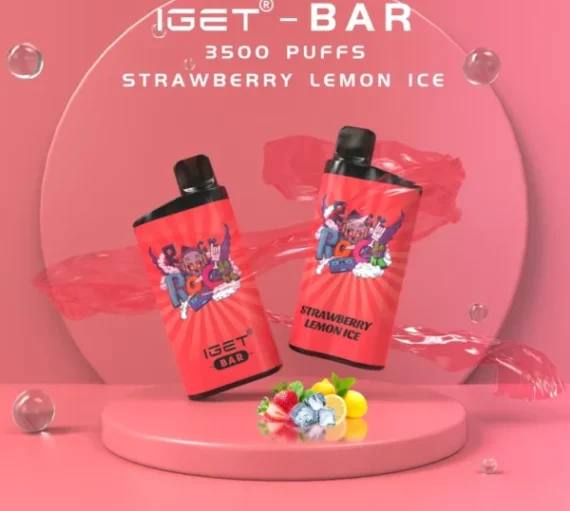 IGET BAR – STRAWBERRY LEMON ICE – 3500 PUFFS