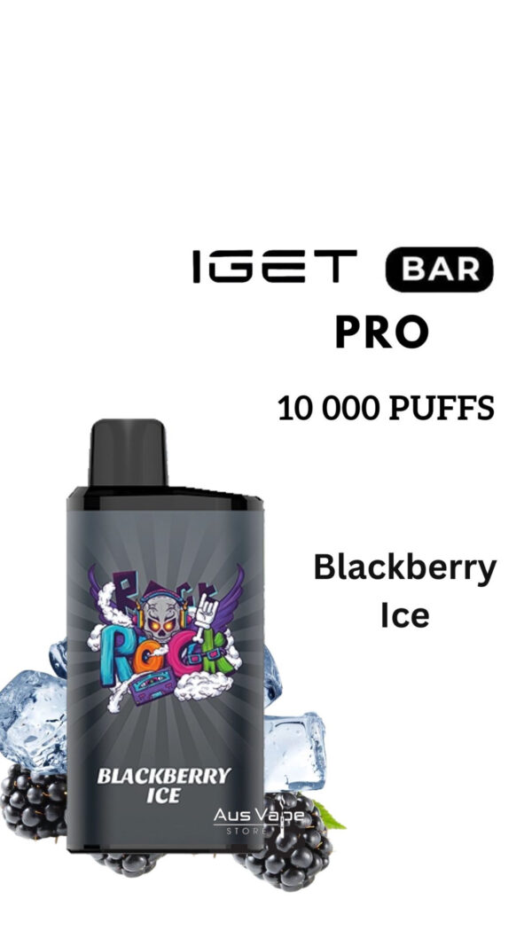 IGET BAR PRO – BLACKBERRY ICE – 10 000 PUFFS