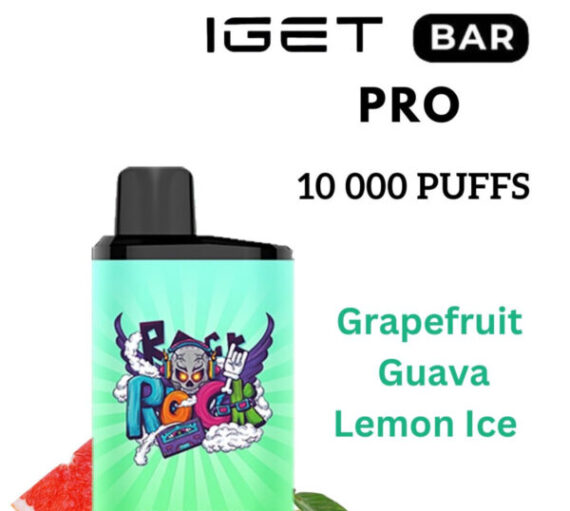 IGET BAR PRO – GRAPEFRUIT GUAVA LEMON ICE – 10 000 PUFFS