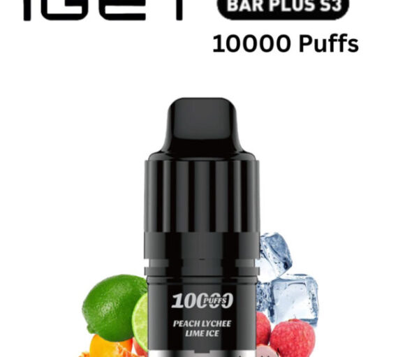 IGET BAR PLUS S3 POD ONLY – PEACH LYCHEE LIME ICE – 10.000 PUFFS