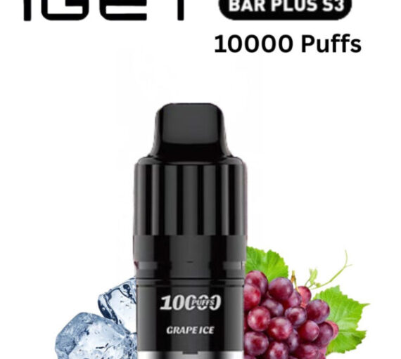 IGET BAR PLUS S3 POD ONLY – GRAPE ICE – 10.000 PUFFS
