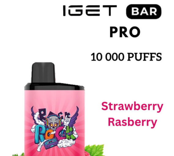 IGET BAR PRO – STRAWBERRY RASPBERRY – 10 000 PUFFS