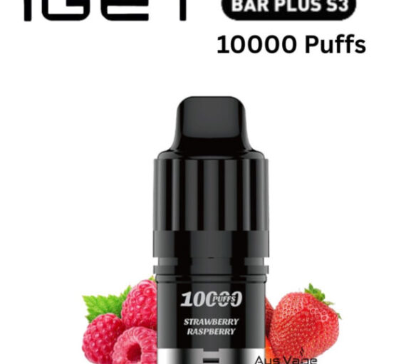 IGET BAR PLUS S3 POD ONLY – STRAWBERRY RASPBERRY – 10.000 PUFFS
