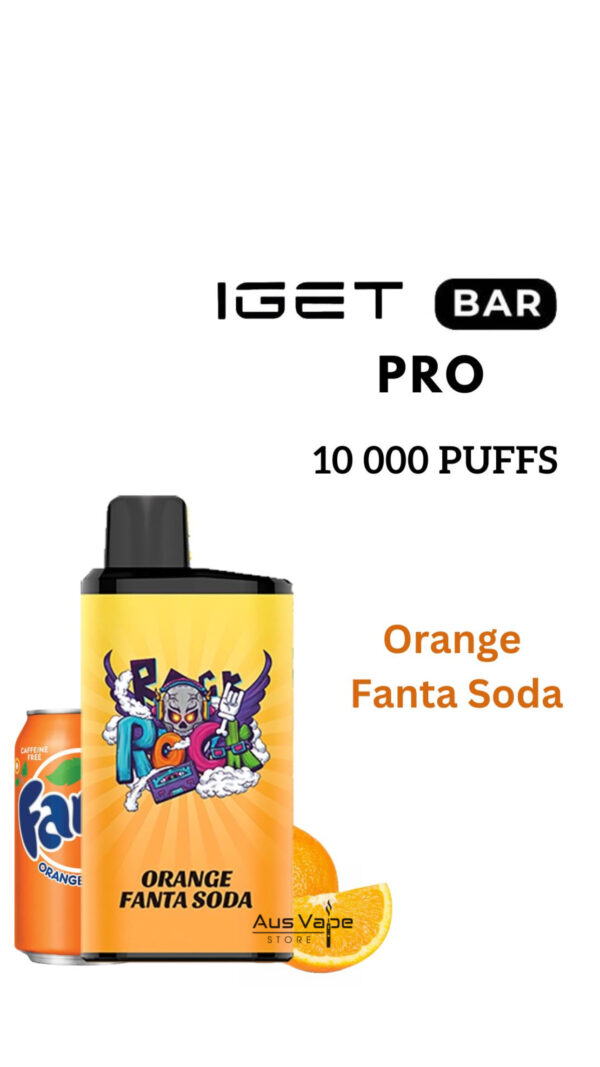 IGET BAR PRO – ORANGE FANTA SODA – 10 000 PUFFS