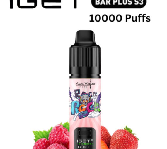 IGET BAR PLUS KIT S3 – STRAWBERRY RASPBERRY – 10 000 PUFFS