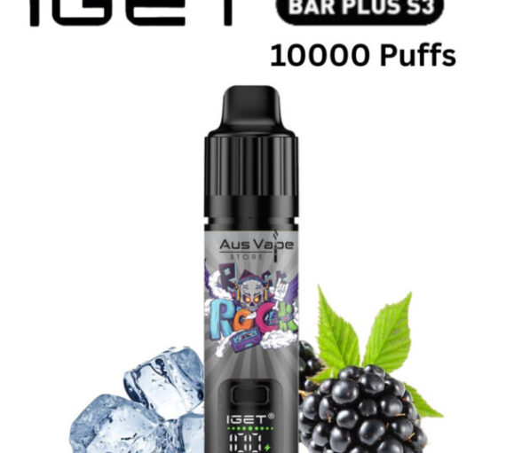 IGET BAR PLUS KIT S3 – BLACKBERRY ICE – 10 000 PUFFS