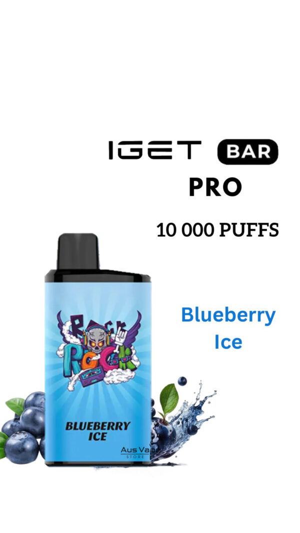 IGET BAR PRO – BLUEBERRY ICE – 10 000 PUFFS