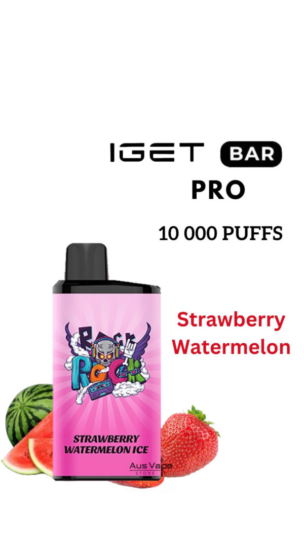 IGET BAR PRO – STRAWBERRY WATERMELON – 10 000 PUFFS