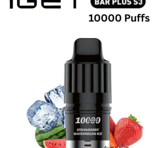 IGET BAR PLUS S3 POD ONLY – STRAWBERRY WATERMELON ICE – 10.000 PUFFS