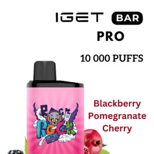 IGET BAR PRO – BLACKBERRY POMEGRANATE CHERRY – 10 000 PUFFS