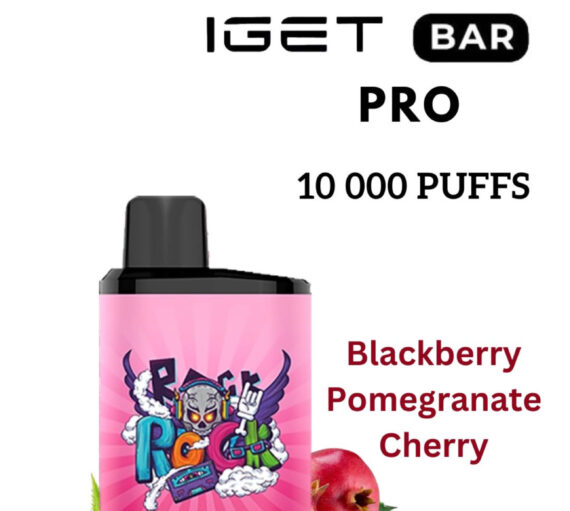 IGET BAR PRO – BLACKBERRY POMEGRANATE CHERRY – 10 000 PUFFS