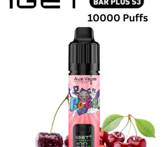 IGET BAR PLUS KIT S3 – CHERRY POMEGRANATE – 10 000 PUFFS