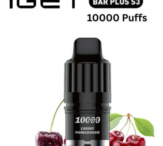 IGET BAR PLUS S3 POD ONLY – CHERRY POMEGRANATE – 10.000 PUFFS