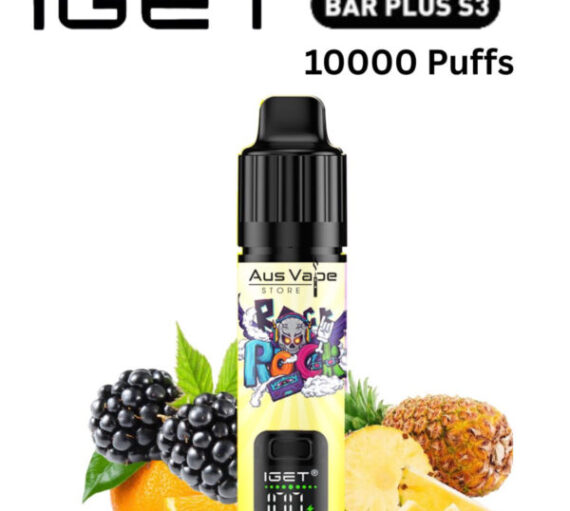 IGET BAR PLUS KIT S3 – BLACKBERRY PINEAPPLE ORANGE – 10 000 PUFFS