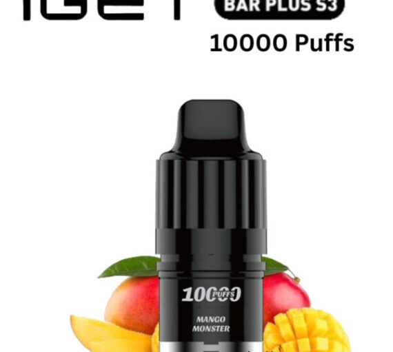 IGET BAR PLUS S3 POD ONLY – MANGO MONSTER – 10.000 PUFFS
