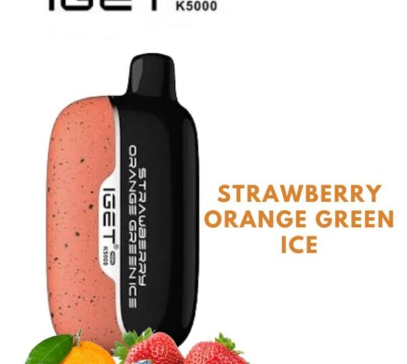 IGET MOON – STRAWBERRY ORANGE GREEN ICE – K5000 PUFFS