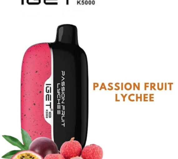 IGET MOON – PASSION FRUIT LYCHEE – 5000 PUFFS