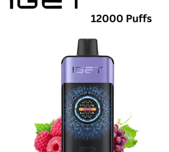 IGET ONE – RASPBERRY GRAPE – 12000 PUFFS