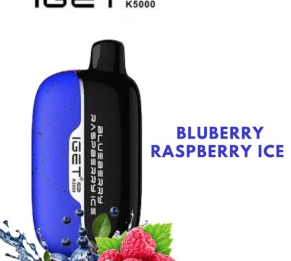 IGET MOON – BLUEBERRY RASPBERRY ICE – K5000 PUFFS