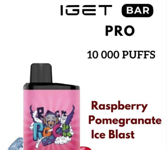 IGET BAR PRO – RASPBERRY POMEGRANATE ICE BLAST – 10 000 PUFFS