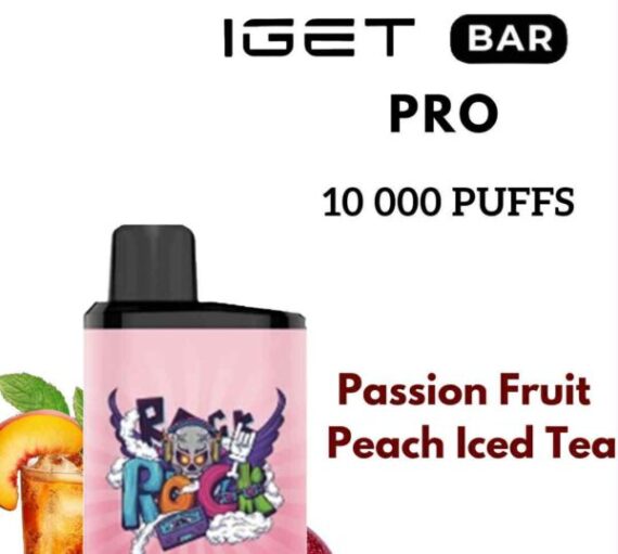 IGET BAR PRO – PASSION FRUIT PEACH ICED TEA – 10 000 PUFFS
