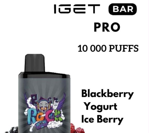 IGET BAR PRO – BLACKBERRY YOGURT ICE BERRY – 10 000 PUFFS