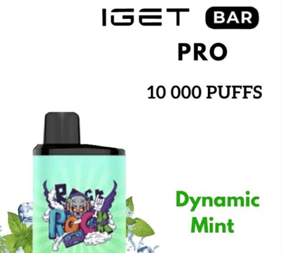 IGET BAR PRO – DYNAMIC MINT – 10 000 PUFFS